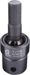 Sunex Tools - 1/2" Drive, 7/16" Impact Hex Bit Socket - USA Tool & Supply