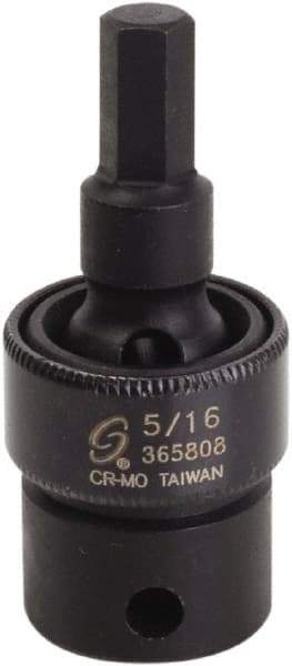 Sunex Tools - 3/8" Drive, 5/16" Impact Hex Bit Socket - USA Tool & Supply