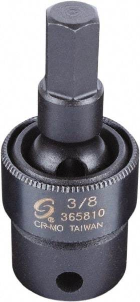 Sunex Tools - 3/8" Drive, 3/8" Impact Hex Bit Socket - USA Tool & Supply