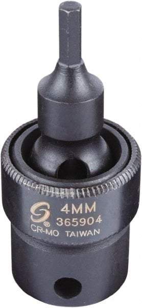 Sunex Tools - 3/8" Drive, 4mm Impact Hex Bit Socket - USA Tool & Supply