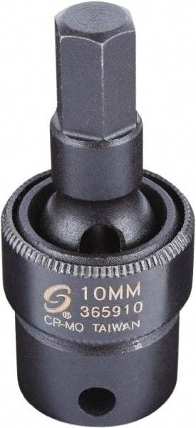 Sunex Tools - 3/8" Drive, 10mm Impact Hex Bit Socket - USA Tool & Supply