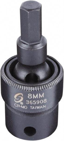 Sunex Tools - 3/8" Drive, 8mm Impact Hex Bit Socket - USA Tool & Supply
