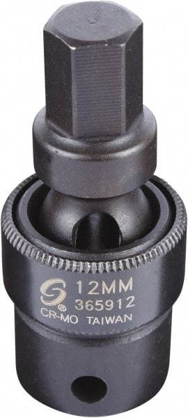 Sunex Tools - 3/8" Drive, 12mm Impact Hex Bit Socket - USA Tool & Supply