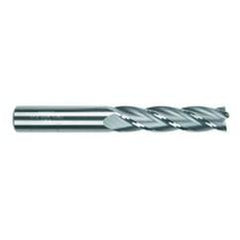 3/8 Dia. x 2-1/2 Overall Length 4-Flute Square End Solid Carbide SE End Mill-Round Shank-Center Cut-TiCN - USA Tool & Supply