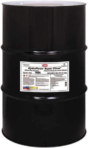 CRC - 55 Gal Drum Cleaner/Degreaser - Liquid, Water Based, d-Limonene, Citrus - USA Tool & Supply