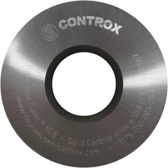 Controx - 2" Diam x 0.1299" Blade Thickness x 3/4" Arbor Hole Diam, 0 Tooth Slitting and Slotting Saw - Arbor Connection, Right Hand, Uncoated, Solid Carbide, Concave Ground - USA Tool & Supply