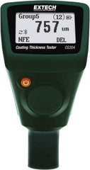 Extech - 0 to 78.7 mil LCD Coating Thickness Gage - For Use with Ferrous/Nonferrous Coatings - USA Tool & Supply