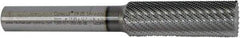 Controx - 17mm Diam, 2" LOC, Plain End, Powdered Metal Diamond Pattern Router Bit - Right Hand Cut, 4-1/2" OAL - USA Tool & Supply