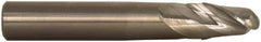 M.A. Ford - 1" Diam, 1-1/2" LOC, 2 Flute Solid Carbide Ball End Mill - Single End, 4" OAL, 1" Shank Diam, Spiral Flute - USA Tool & Supply