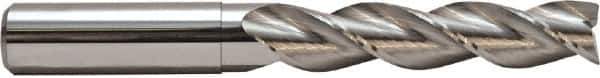 M.A. Ford - 1/2", 3 Flute, Solid Carbide, 0.03" Corner Radius End Mill - 4" OAL, 5/8" LOC - USA Tool & Supply