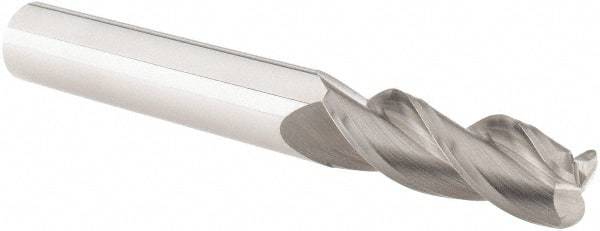 M.A. Ford - 1/2", 3 Flute, Solid Carbide, 1/8" Corner Radius End Mill - 4" OAL, 1-1/2" LOC - USA Tool & Supply