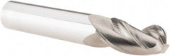 M.A. Ford - 1/2", 3 Flute, Solid Carbide, 3/16" Corner Radius End Mill - 3" OAL, 1" LOC - USA Tool & Supply