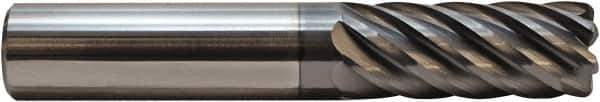 M.A. Ford - 12mm, 7 Flute, Single End, Solid Carbide, 2mm Corner Radius End Mill - 84mm OAL, 38° Helix, Right Hand Flute, 32mm LOC, Right Hand Cut - USA Tool & Supply