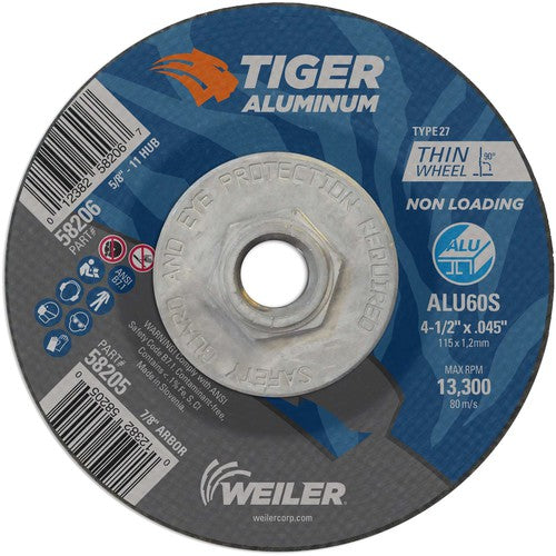 ‎4-1/2X.045 TIGER ALUM T27 C/O WHL - USA Tool & Supply