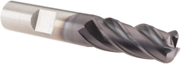 M.A. Ford - 1/2", 4 Flute, Solid Carbide, 1/8" Corner Radius End Mill - 3" OAL, 1-1/4" LOC - USA Tool & Supply