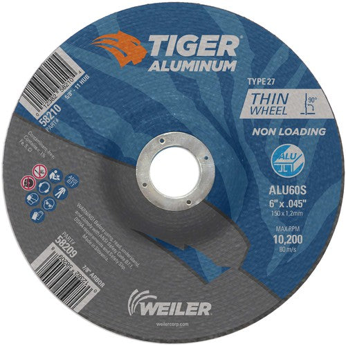 6X.045 TIGER ALUM T27 C/O WHL - USA Tool & Supply