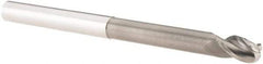 M.A. Ford - 5/16", 3 Flute, Solid Carbide, 1/8" Corner Radius End Mill - 4" OAL, 7/16" LOC - USA Tool & Supply