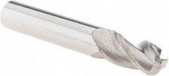 M.A. Ford - 3/8", 3 Flute, Solid Carbide, 1/8" Corner Radius End Mill - 2-1/2" OAL, 3/4" LOC - USA Tool & Supply
