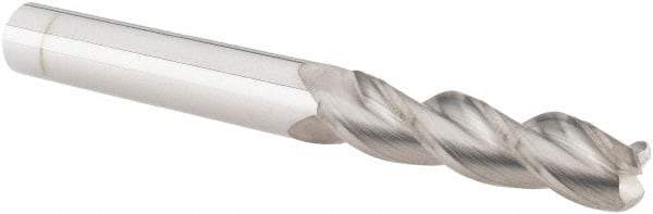 M.A. Ford - 3/8", 3 Flute, Solid Carbide, 1/8" Corner Radius End Mill - 3-1/2" OAL, 1-1/2" LOC - USA Tool & Supply
