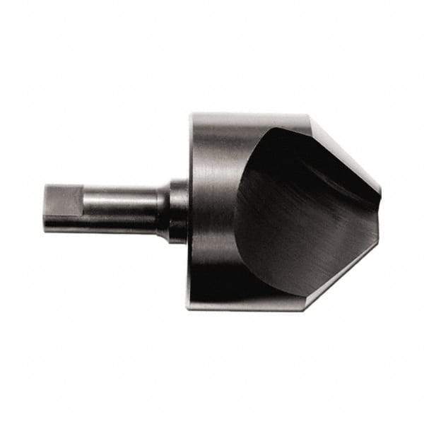 M.A. Ford - 3/4" Head Diam, 1/2" Shank Diam, 1 Flute 90° High Speed Steel Countersink - 2-3/4" OAL - USA Tool & Supply