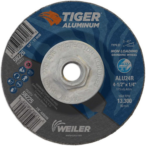 ‎4-1/2X1/4 TIGER ALUM T27 GRIND WHL - USA Tool & Supply