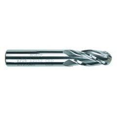 1/64" Dia; 1-1/2" OAL - Solid CBD - TiAlN - Ball Nose SE EM - 4 FL - USA Tool & Supply