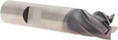 M.A. Ford - 1/2", 5/8" LOC, 1/2" Shank Diam, 2-1/2" OAL, 5 Flute, Solid Carbide Square End Mill - Single End, ALtima Finish, Spiral Flute, 38° Helix, Centercutting, Right Hand Cut, Right Hand Flute - USA Tool & Supply