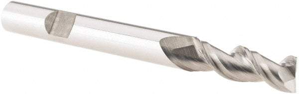 M.A. Ford - 1/4", 3/4" LOC, 1/4" Shank Diam, 2-1/2" OAL, 2 Flute, Solid Carbide Square End Mill - Single End, Spiral Flute, 45° Helix, Centercutting, Right Hand Cut, Right Hand Flute - USA Tool & Supply