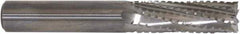 Controx - 6.35mm Cutting Diam x 5/8" Length of Cut, 5 Flute, Upcut Spiral Router Bit - Uncoated, Right Hand Cut, Solid Carbide, 63.5mm OAL x 1/4" Shank Diam, Square End - USA Tool & Supply