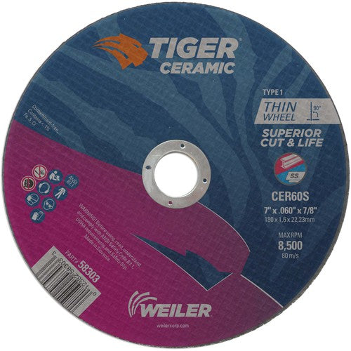 7X.045 TIGER CERAMIC T1 C/O WHL - USA Tool & Supply