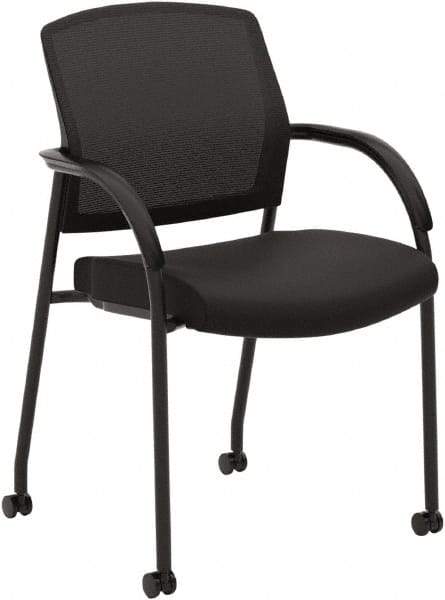 Hon - 34-1/2" High Guest Chair - 23" Wide x 24-3/4" Deep, Fabric Mesh Seat, Black - USA Tool & Supply