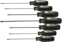 SK - 7 Piece T10 to T40 Ergonomic Handle Torx Driver Set - USA Tool & Supply