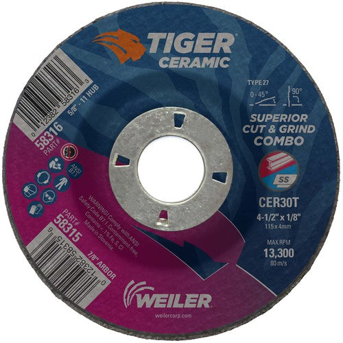‎4-1/2X1/8 TIGER CERAMIC TYPE - USA Tool & Supply