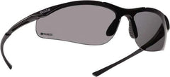 bolle SAFETY - Polarized Gray Lenses, Frameless Polarized Glasses - Anti-Fog, Scratch Resistant, Size M, Wrap Around - USA Tool & Supply