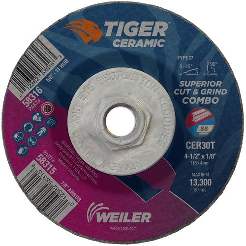 ‎4-1/2X1/8 TIGER CERAMIC TYPE - USA Tool & Supply