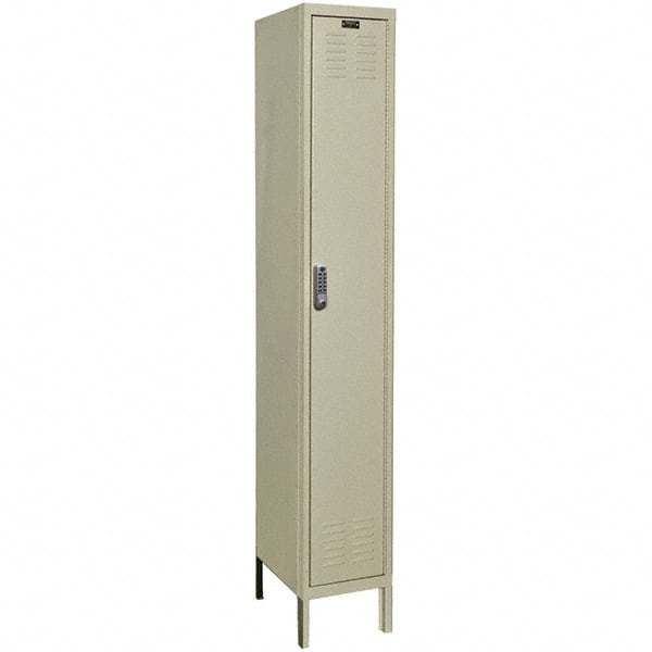 Hallowell - 1 Door, 1 Tier, Electronic Access Lockers - USA Tool & Supply
