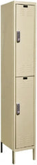 Hallowell - 2 Door, 2 Tier, Electronic Access Lockers - USA Tool & Supply