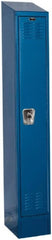 Hallowell - 1 Door, 1 Tier, Ready-Built Wardrobe & Box Lockers - USA Tool & Supply