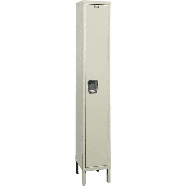 Hallowell - 1 Door, 1 Tier, Premium Wardrobe Lockers - USA Tool & Supply