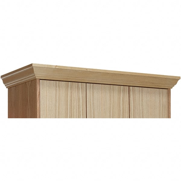 Hallowell - 36" Wide x 4" High, Locker Front Crown Molding - USA Tool & Supply