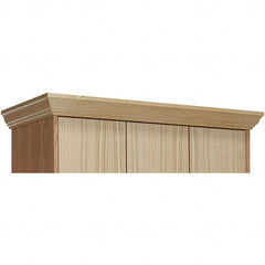 Hallowell - 45" Wide x 4" High, Locker Front Crown Molding - USA Tool & Supply