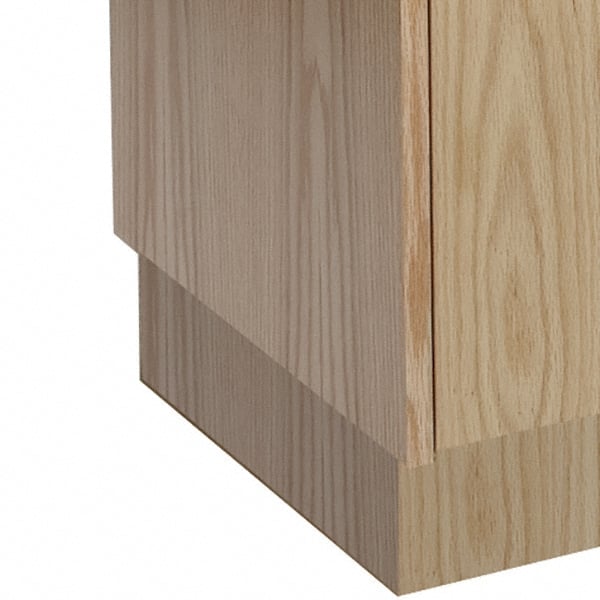 Hallowell - 18" Wide x 4" Deep, Locker Finished End Base - USA Tool & Supply