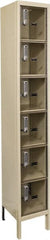 Hallowell - 6 Door, 6 Tier, Safety-View Plus Box Locker - USA Tool & Supply