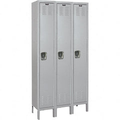 Hallowell - Medsafe 3 Door, 1 Tier, Premium Wardrobe Lockers - USA Tool & Supply