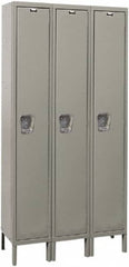 Hallowell - 3 Door, 1 Tier, Premium Wardrobe Lockers - USA Tool & Supply