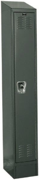 Hallowell - 1 Door, 1 Tier, Ready-Built Wardrobe & Box Lockers - USA Tool & Supply
