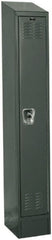 Hallowell - 1 Door, 1 Tier, Ready-Built Wardrobe & Box Lockers - USA Tool & Supply