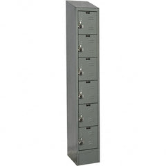 Hallowell - 6 Door, 6 Tier, Ready-Built Wardrobe & Box Lockers - USA Tool & Supply
