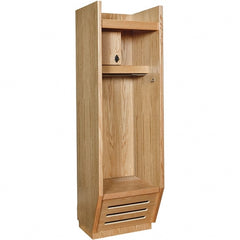 Hallowell - 1 Door, Wood Gear Locker - USA Tool & Supply