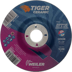 5X1/4 TIGER CERAMIC T27 GRIND WHL - USA Tool & Supply